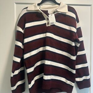 H&M Striped Polo Size S